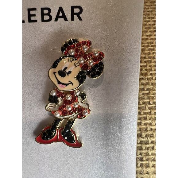 Disney x Baublebar Mickey & Minnie Pearl and Rhinestone Dangle Earrings NEW - Picture 4 of 5